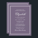 Convite Bat Mitzvah Modern Monograma em Frame Simples<br><div class="desc">Composto por serifa elegante e tipografia cursiva de scripts no quadro. Este foi projetado por materiais de terceiros selecionados,  exclusivos para o Zazzle. Disponível aqui: http://www.zazzle.com/selectpartysupplies</div>