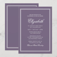 Bat Mitzvah Modern Monograma em Frame Simples