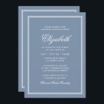 Convite Bat Mitzvah Modern Monograma em Quadro Simples<br><div class="desc">Composto por tipografia de serif elegante e escrita cursiva no quadro.

Este foi projetado por materiais de terceiros selecionados,  exclusivos para o Zazzle.

Disponível aqui:http://www.zazzle.com/selectpartysupplies</div>