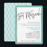 Convite BAT MITZVAH - quadro de ouro moderno e simples<br><div class="desc">por kat massard >> kat@simplysweetPAPERIE.com << Ame o design,  mas gostaria de ver algumas mudanças - outro esquema de cores,  produto,  adicionar uma foto ou adaptado para uma ocasião diferente - sem preocupações,  simplesmente me contacte por e-mail - estou feliz em ajudar! - - - -</div>