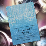 Convite Bat Mitzvah Turquoise Azul Branco Extra Esbranquiç<br><div class="desc">Bat Mitzvah Turquoise Blue White Extra Sparkly Bar Mitzvah e conjuntos de convites Bat Mitzvah projetados por Umua. Impresso e enviado pela Zazzle ou seus parceiros.</div>