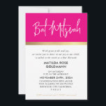 Convite BAT MITZVAH ultra-moderna cor-de-rosa-ouro<br><div class="desc">por kat massard >> kat@simplysweetPAPERIE.com <<< A smart BAT MITZVAH design com todos os elementos de texto que você pode atualizar! Adorei o design, mas gostaria de ver algumas mudanças - outro esquema de cores, produto, adicionar uma foto ou adaptado para uma ocasião diferente - sem preocupações apenas me contactem...</div>