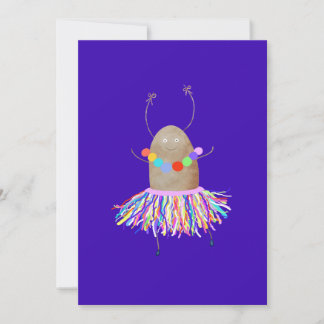 Convite Batata dançante engraçada