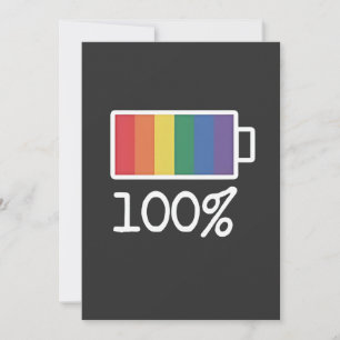 Convite Bateria 100% de orgulho LGBT Engraçado pela Gay Ig