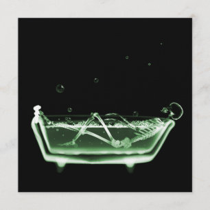 Convite Bath Tub X-Ray Skeleton Green