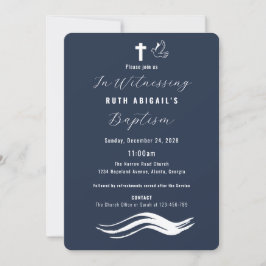 Convite Batismo Adulto Moderno