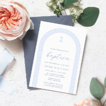 Batismo Azul Branco da Arca-Chave Grega