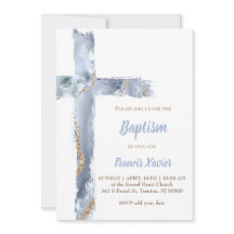 batismo com agata azul-aquarela