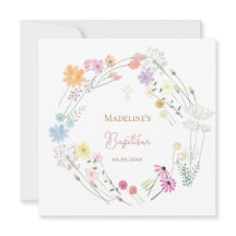 Batismo corante de flores silvestres coloridas