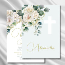 Batismo cristalizando a Cruz Religiosa Verde Suave