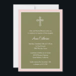 Convite Batismo Cruzado ornamentado/Convite de Natal<br><div class="desc">Solicite a presença amorosa de seus amigos e familiares para celebrar o importante evento de seu filho com este simples e charmoso convite da Cruz de Ornamentados. Carimbo correspondente,  etiquetas de endereço e cartões de agradecimento disponíveis em berryberrysweet.com</div>