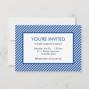 Convite Batismo de distribuição diagonal azul e branco min