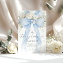 Batismo de Menino com Arco de Eucalipto Floral Azu