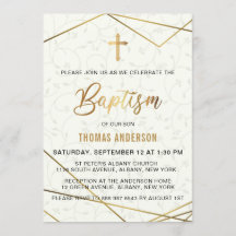 Batismo Dourado Clássico Vintage