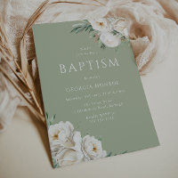 Batismo Floral Branco e Verde Belo Sábio