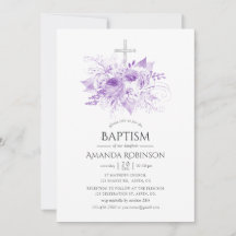 Batismo Floral Lilac e Silver ou Christening