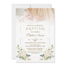 Batismo Fotográfico das Flores Brancas da Aquarela