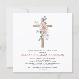 Convite Batismo Greenerescente Rosa Rosa Rosa Rosa Rosa Cr