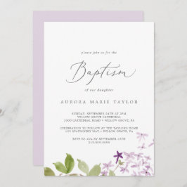 Convite Batismo Lilático Russo