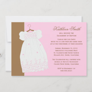 Convite Batismo para Menina