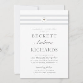 Convite Batismo Religioso de Greve Clássica