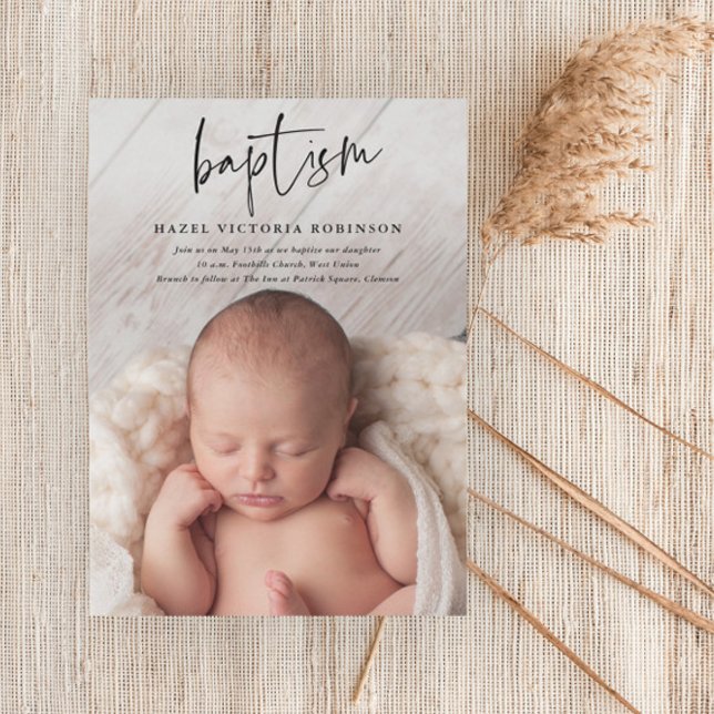 Convite Batismo Religioso Roteiro Moderno (Criador carregado)