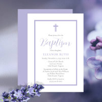 Batismo Simples Elegante E Minimalista Da Lavanda