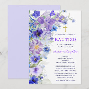 Convite Batizado E Primeiro Aniversário da nossa filha