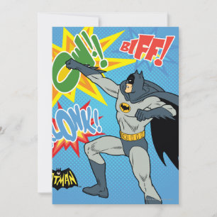 Convite Batman Punching Graphic