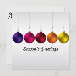 Convite Bauble Elegante e estrelas