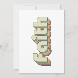 Convite Bauhaus Faith Christian Inspirational Vibes