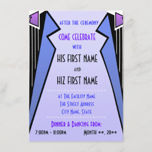 Convite Bauhaus Tuxedo - LBV (Recepção)