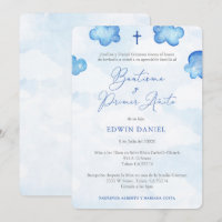Bautismo Primer Cumple, Boy Baptism primeiro anive