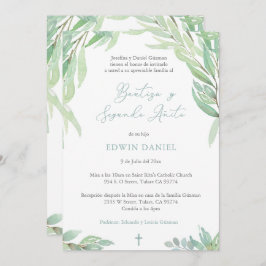 Convite Bautizo 2do Año, segundo aniversário de Batismo Me