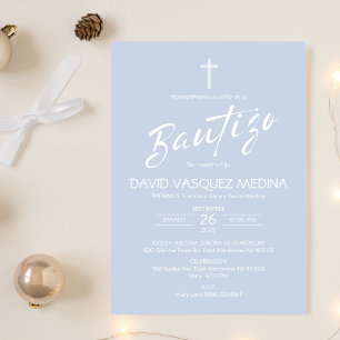 Convite Bautizo Minimalista Pastel Cores Batismo