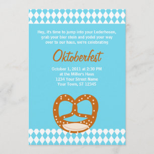 Convite bávaro de Oktoberfest da bandeira & do