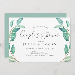 Convite Bayou Botanicals Greenery | Chá casal