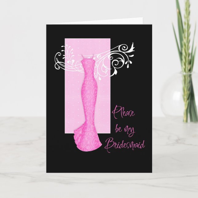 Convite Be my Bridesmaid (Frente)