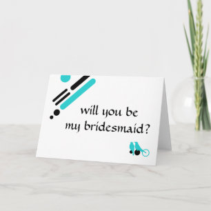 Convite be my bridesmaid mod birds