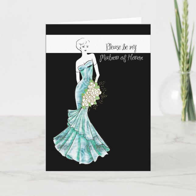 Convite be my Matron of Honor (Frente)