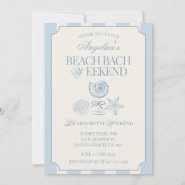 Convite Beach Bach Weekend Bachelorette Itinerary and