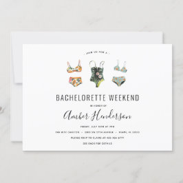 Convite Beach Bikini Bachelorette Itinerary