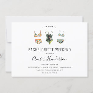 Convite Beach Bikini Bachelorette Itinerary