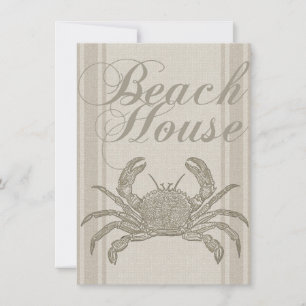 Convite Beach House Carab Seashore Coastal Vintage