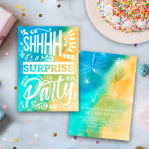 Beach Ocean Summer Shh Surprise Birthday Party