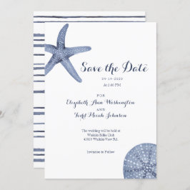 Convite Beach Save the Date Watercolor Card