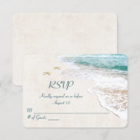 Beach Wedand starfish RSVP