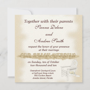 Convite Beach Wedding