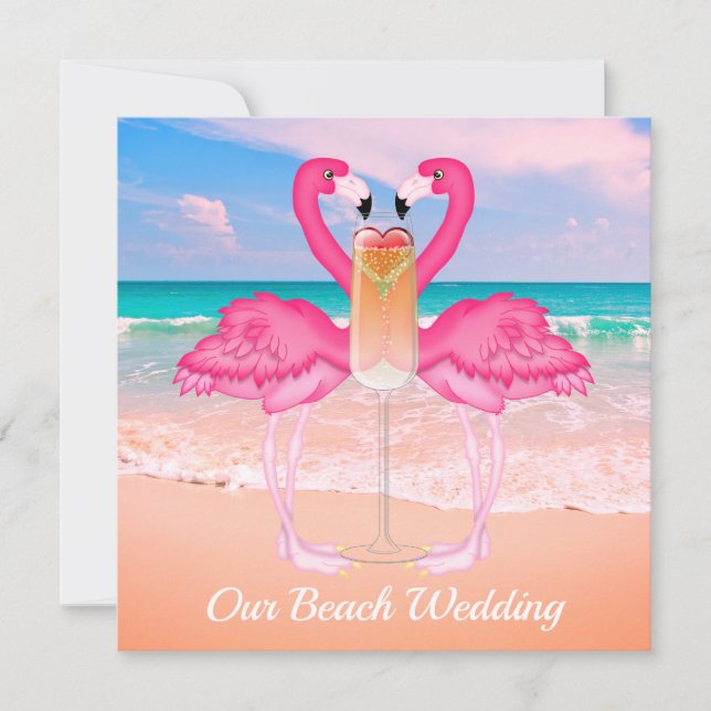 Convite Beach Wedding (Frente)