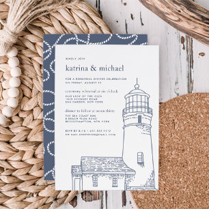 Convite Beacon  Janto de ensaio de cerimônia náutica Con